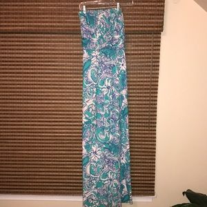 Lilly Pulitzer Strapless Maxi